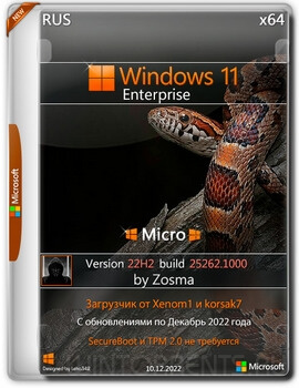Windows 11 Enterprise (x64) Micro 22H2 build 25262.1000 by Zosma