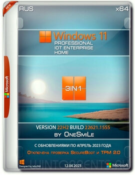 Windows 11 3in1 (x64) 22H2.22621.1555 by OneSmiLe