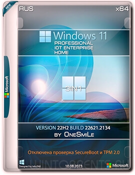 Windows 11 (x64) 3in1 22621.2134 by OneSmiLe